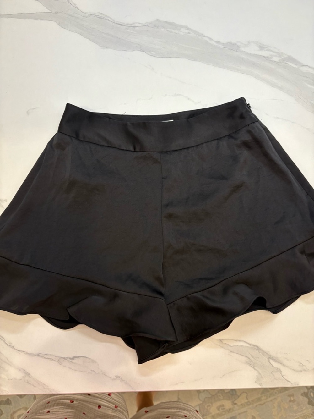 Wilfred Black Satin Shorts